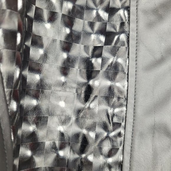 Lip Service Cult Holographic Neurotransmission Cyber Gothic Fetish Dress Small - Picture 12 of 13